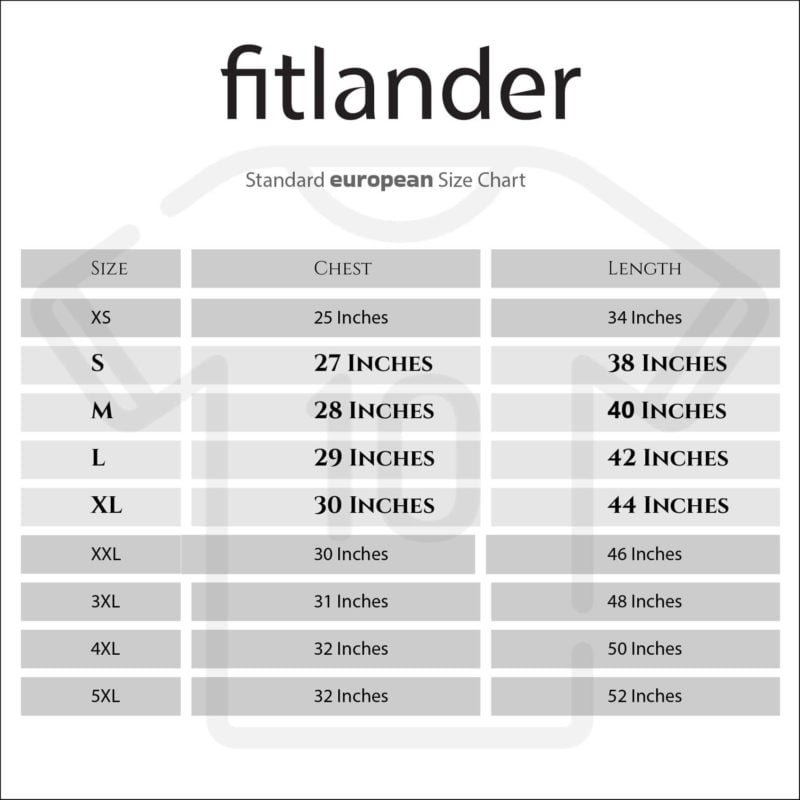 European Size Chart 01 1