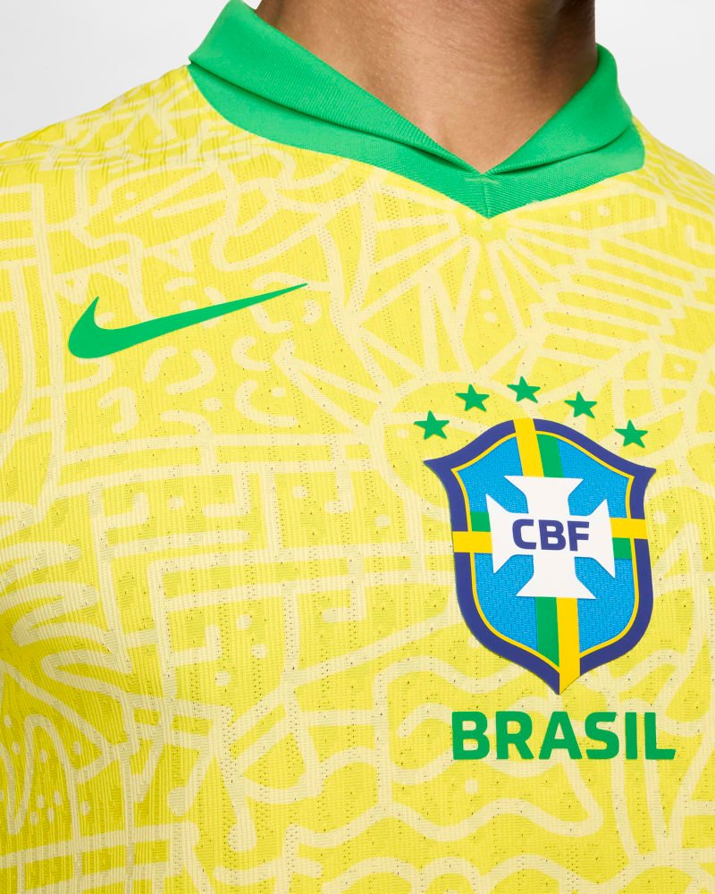 Brazil 2024 Stadium Home Copa America 2024 Player Version Imported 4