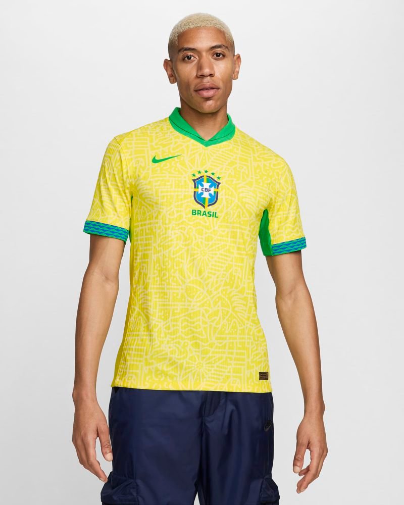 Brazil 2024 Stadium Home Copa America 2024 Player Version Imported